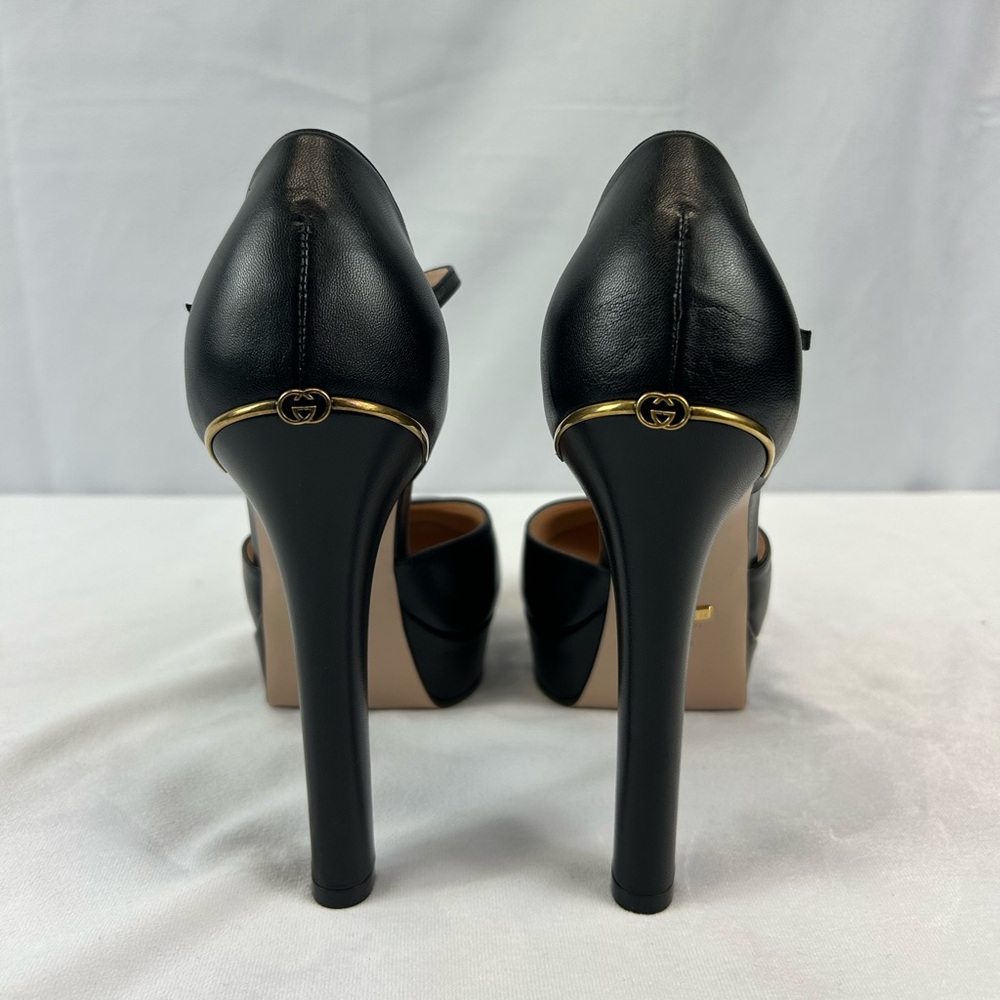 Gucci Embellished leather platform pumps - Picture 6 of 11